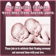 Babyname Announcement Greeting Cards