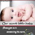 Babyname Announcement E-Cards