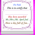 April Fools' Fun Card