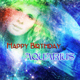 Aquarius Zodiac Birthday Cards