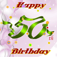 Fiftieth Birthday Wishes Card