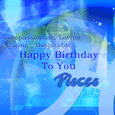 Pisces Zodiac Birthday Cards