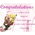 Congratulation on Success Card