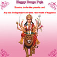 Durga Puja Thank You Card
