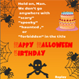 Halloween Birth Day Cards