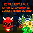 Spooky Flower Halloween Cards