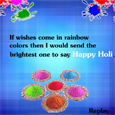 Holi Invitation Card