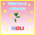 Wonderful Holi Card