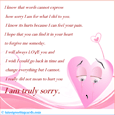 I Am Sorry Card