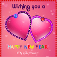 New Year Romance Card, 2013 New Year Love Cards