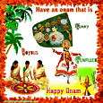 Happy Onam Greeting Card