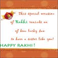 Happy Rakhi Card