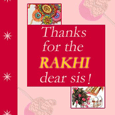 Thanks for Rakhi Cards