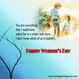 Women's Day Sister Card